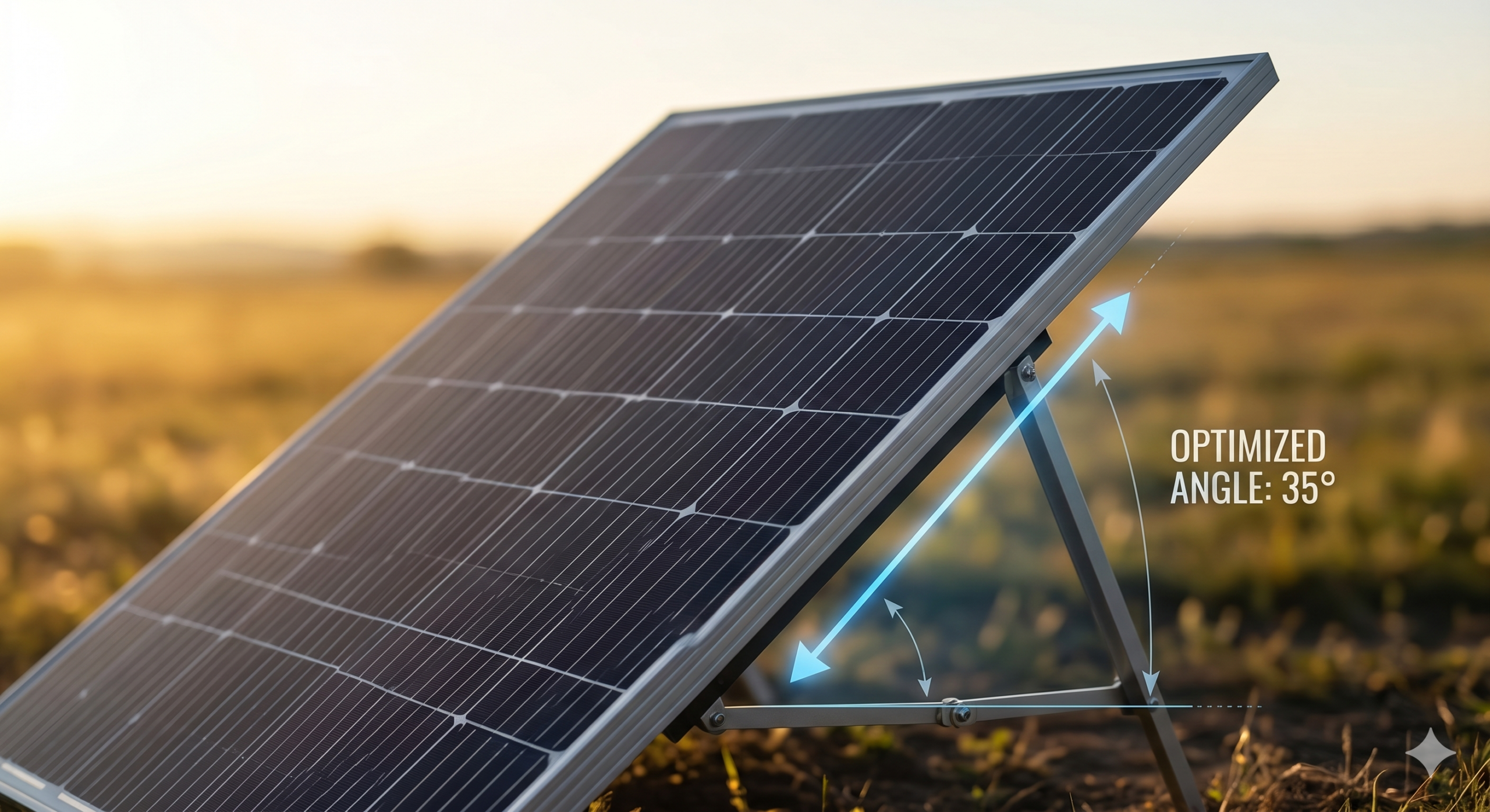 Portable solar panel for off-grid power station charging